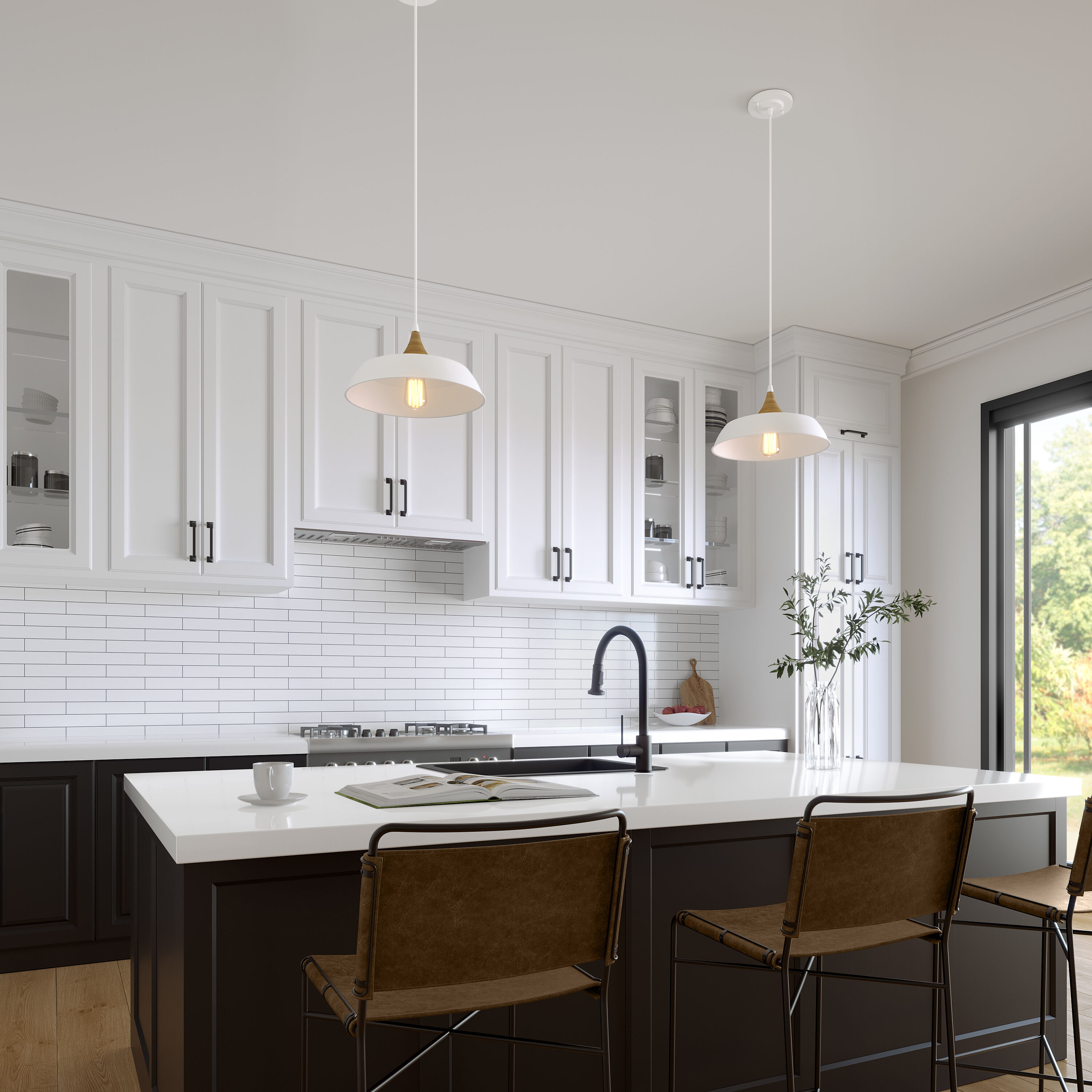 Arlo 1 Light 14.1 inch Matte White Indoor Pendant Ceiling Light